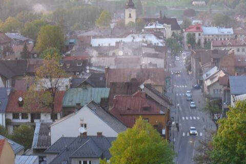 Widok z wieży kościoła NSPJ w Nowym Targu _12