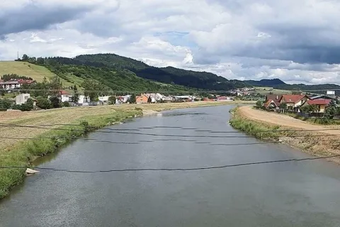 rzeka Poprad w Starej Lubowli