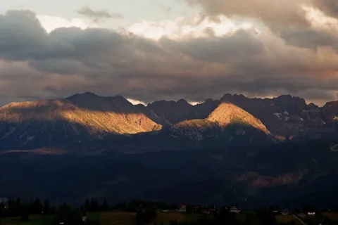 Widok ze wsi Ząb