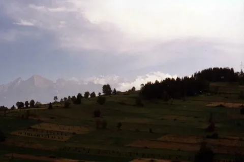 Widok na Tatry z Białki