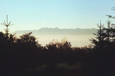 Tatry z Gorców o świcie