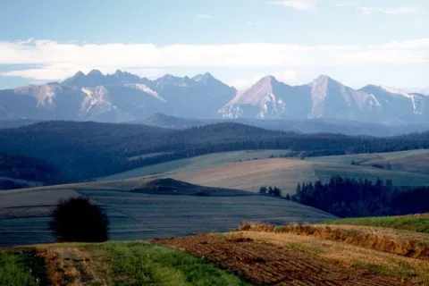 Panorama Tatr z Pienin