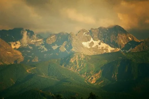 Widok na Tatry z Zębu
