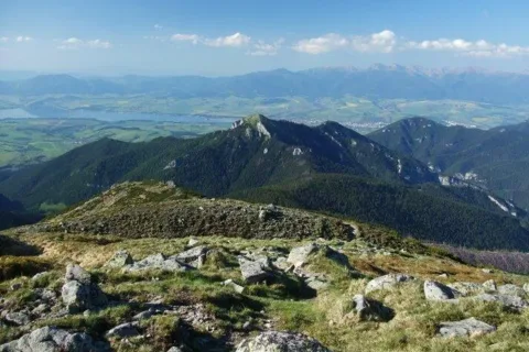 Zapadne Tatry Sitien Sina Na Jame Demanovska hora ponad Predny_Maly Bor a Havrany