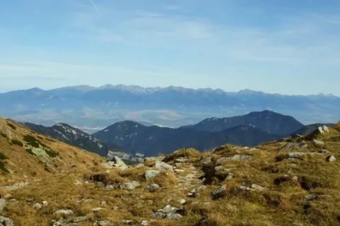 Zapadne Tatry Demanovska hora Poludnica zo Zadneho Boru 1886 m