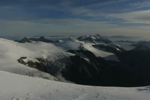 Alpy z podejścia na Grossglockner
