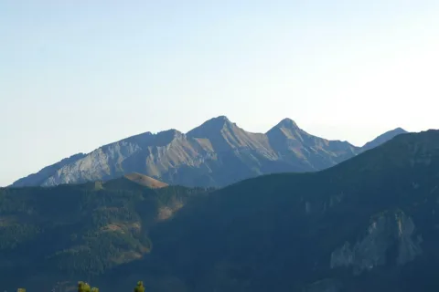 WIDOK NA TATRY BIELSKIE -JESIEŃ
