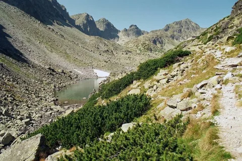 Widok z nad Długiego Stawu w Dolinie Staroleśnej