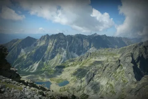 Widok na Żabie Stawy