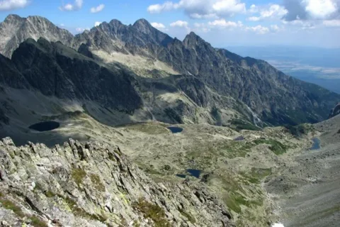 Widok na Dolinę Staroleśną z Małej Wysokiej