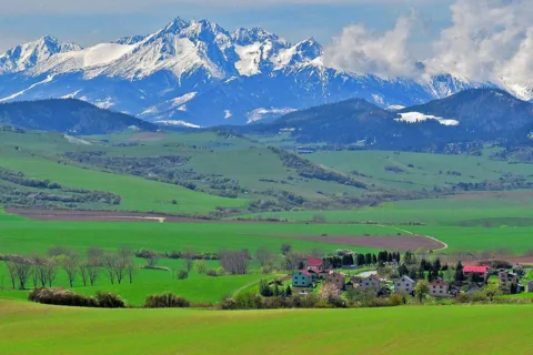Tatry z przełęczy Vabec