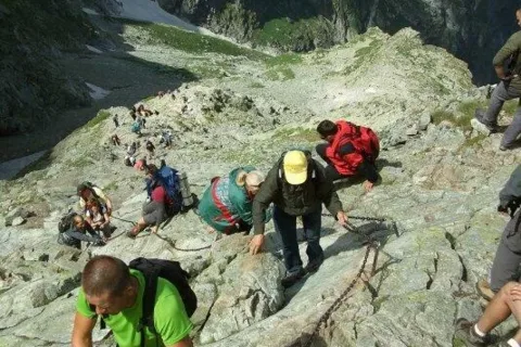 Na Rysy od Czarnego Stawu pod Rysami a Buly pod Rysami