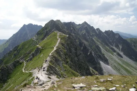 Widok znad Przełęczy Krzyżne