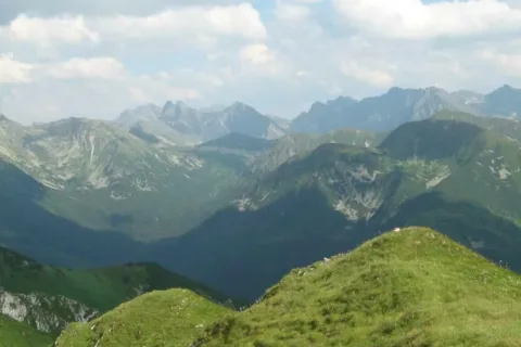 Widok z Czerwonych Wierchów...