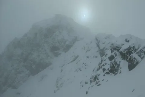 Prislop vrcholova stienka nad Prislopnou lavkou