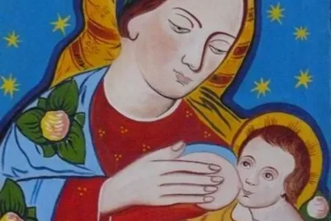 Matka Boza Karmiaca  z Dzieciatkiem