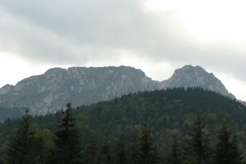 Giewont widziany z Krzeptówek