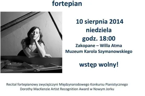 Agnieszka Ufniarz - recital fortepianowy w willi "Atma"