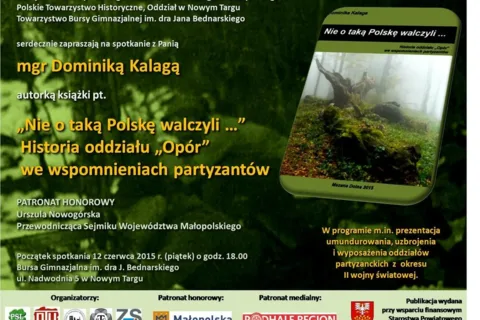 Spotkanie autorskie z Dominiką Kalagą i niepodległościowym podziemiem zbrojnym