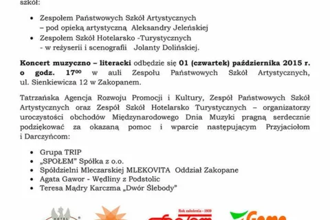 Spotkanie z okazji Międzynarodowego Dnia Muzyki