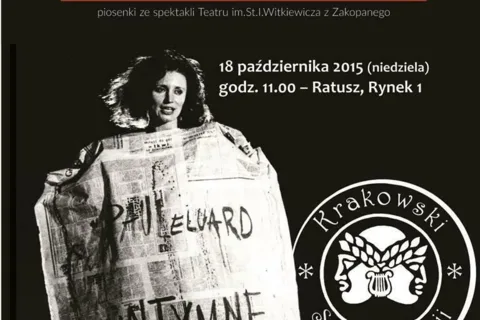72 salon poezji w Nowym Targu pt. "Intymne" piosenki ze spektakli Teatru im. St. I. Witkie