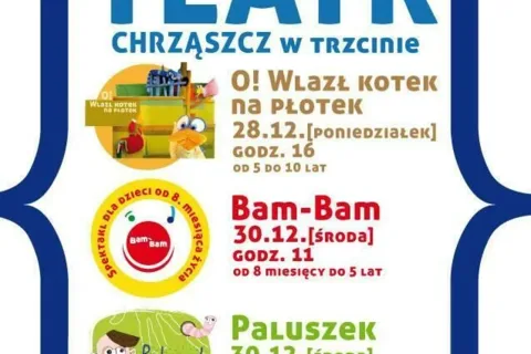 Spektakle Teatru Chrząszcz w Trzcinie w Rabce