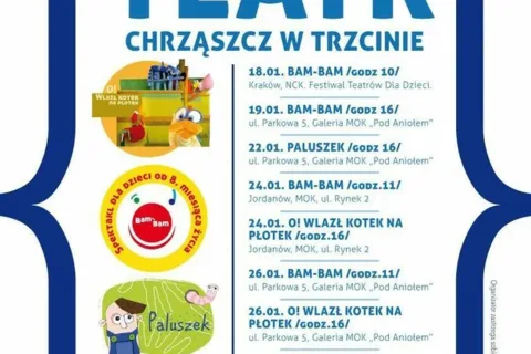 Zapraszamy na spektakle Teatru Chrząszcz w Trzcinie