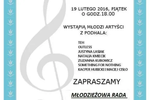 Koncert charytatywny Młodzieżowej Rady Miasta