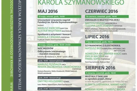 40 lat „Atmy” - W świecie muzyki i wartości Karola Szymanowskiego
