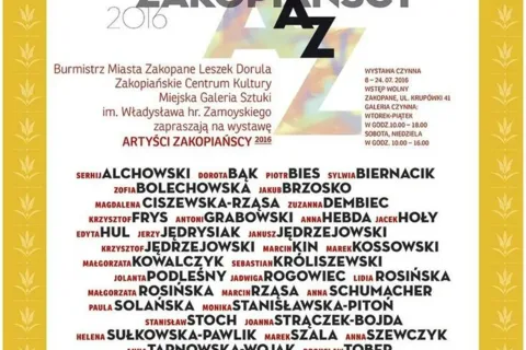 Artyści zakopiańscy 2016