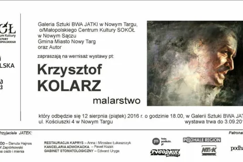 Wernisaż wystawy malarstwa Krzysztofa Kolarza