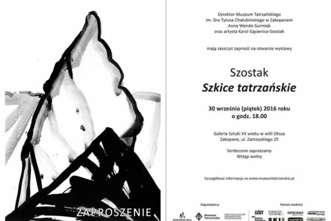 Otwarcie wystawy "Szostak. Szkice tatrzańskie"