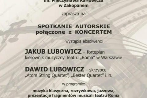 Koncert jubileuszowy absolwentów Państwowej Szkoły Muzycznej I stopnia im. Mieczysława Karłowicza w