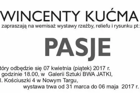 Wystawa rzeźby pt. "Pasje" - wernisaż