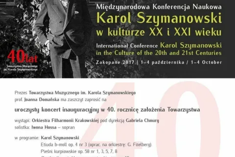 Uroczysty koncert w 40. rocznicę założenia Towarzystwa Muzycznego im. Karola Szymanowskiego