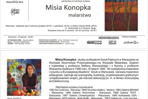Wernisaż wystawy malarstwa Misi Konopki