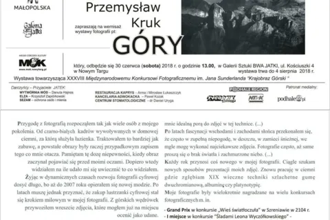Otwarcie wystawy fotografii pt. "GÓRY"