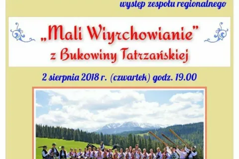 Występ zespołu regionalnego "Mali Wiyrchowianie"
