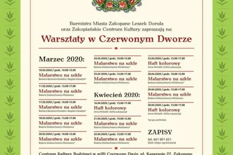 Warsztaty w Czerwonym Dworze