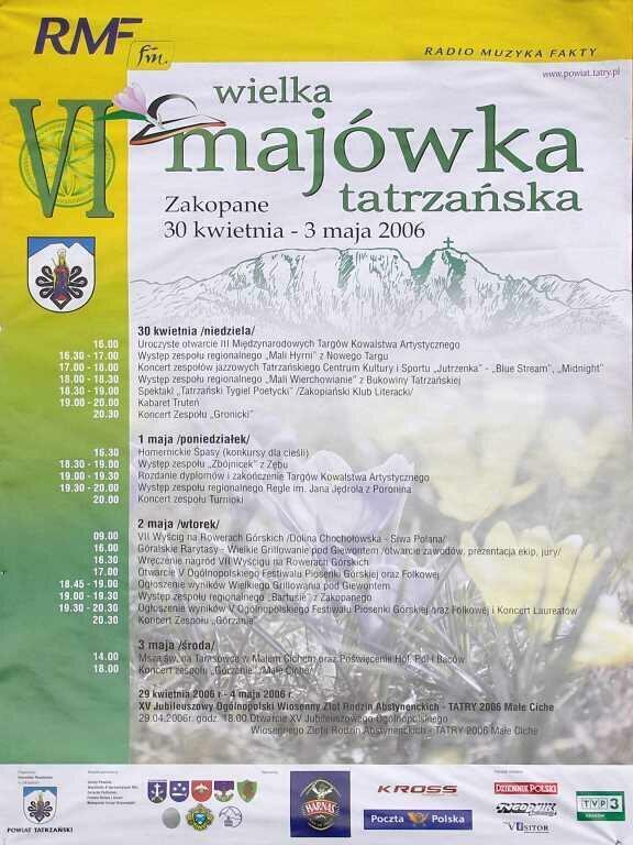 VI Wielka Majówka Tatrzańska 2006 - Plakat