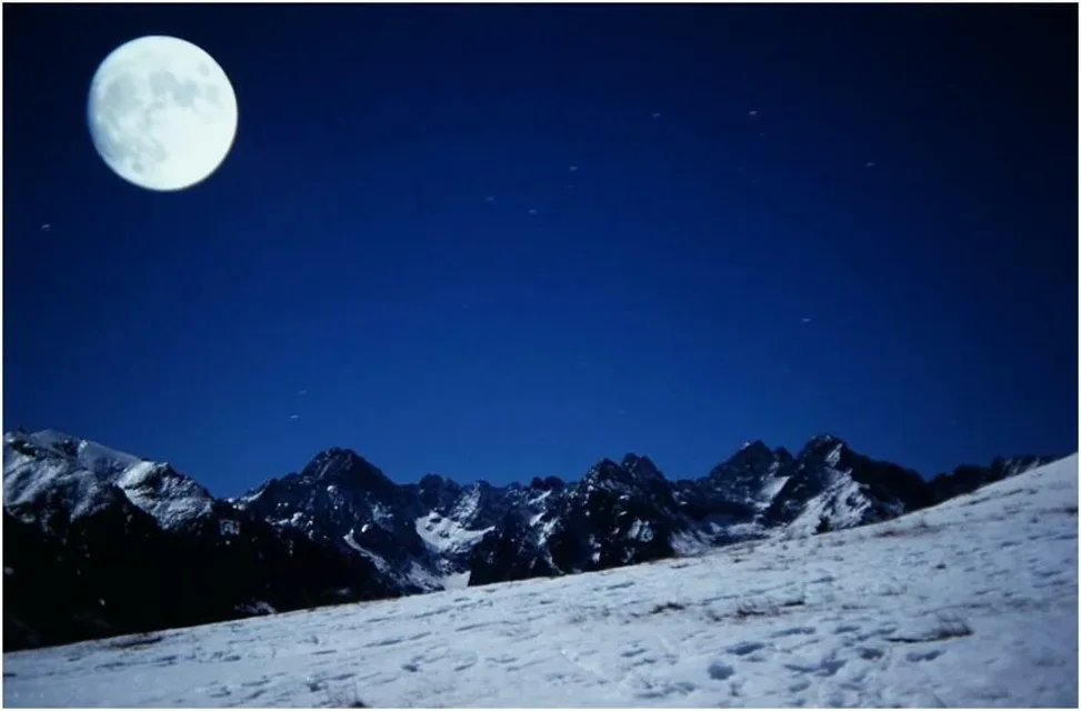 Tatry w pełni - widok z Rusinowej Polany