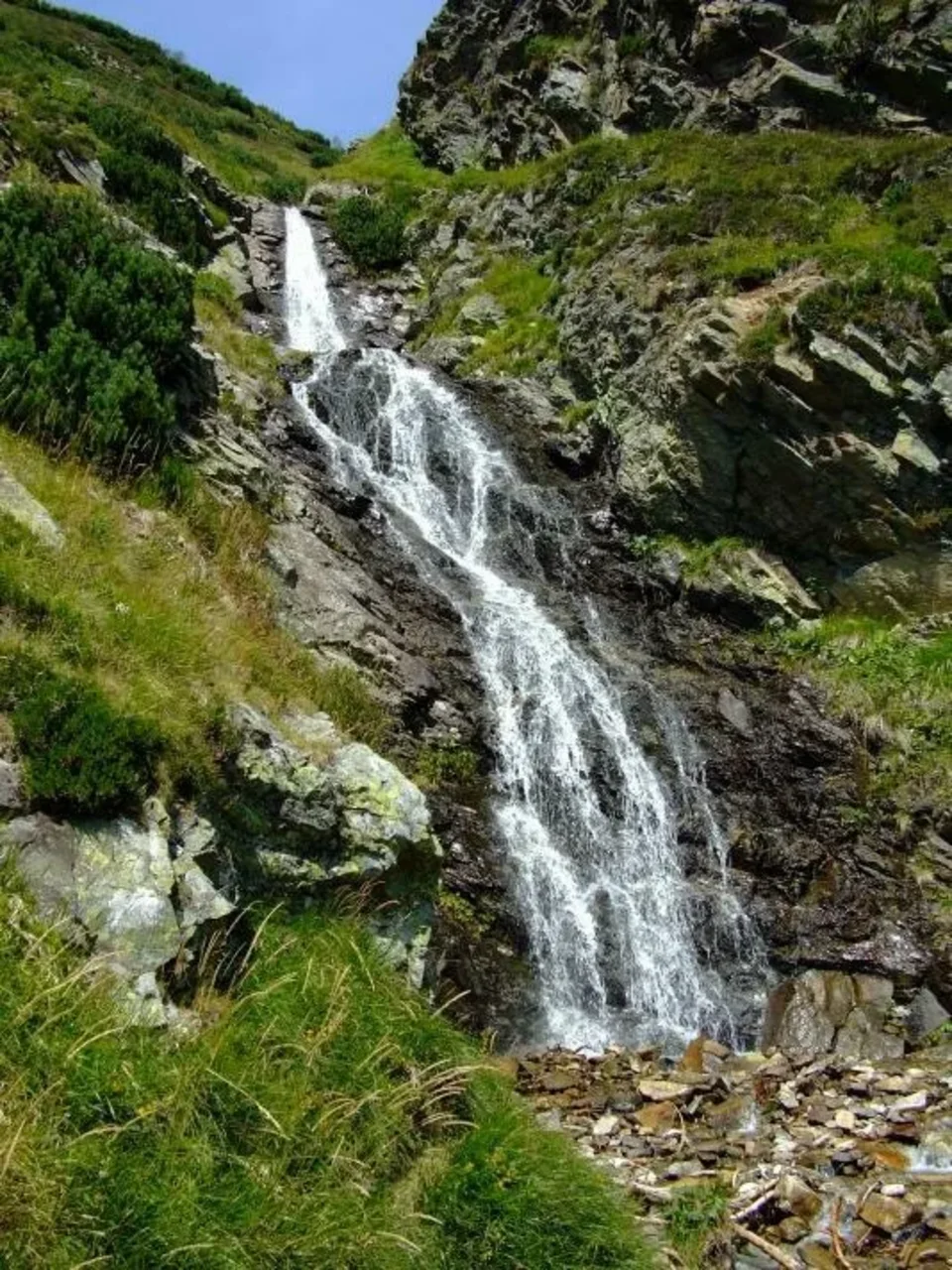 Sarafiovy zlab Prvy_Dvojity Sarafiovy vodopad