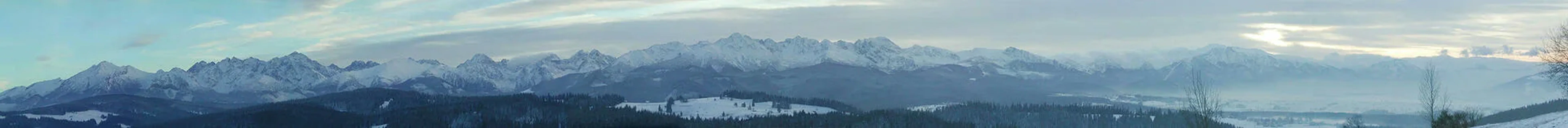 Panorama Tatr z Gliczarowa