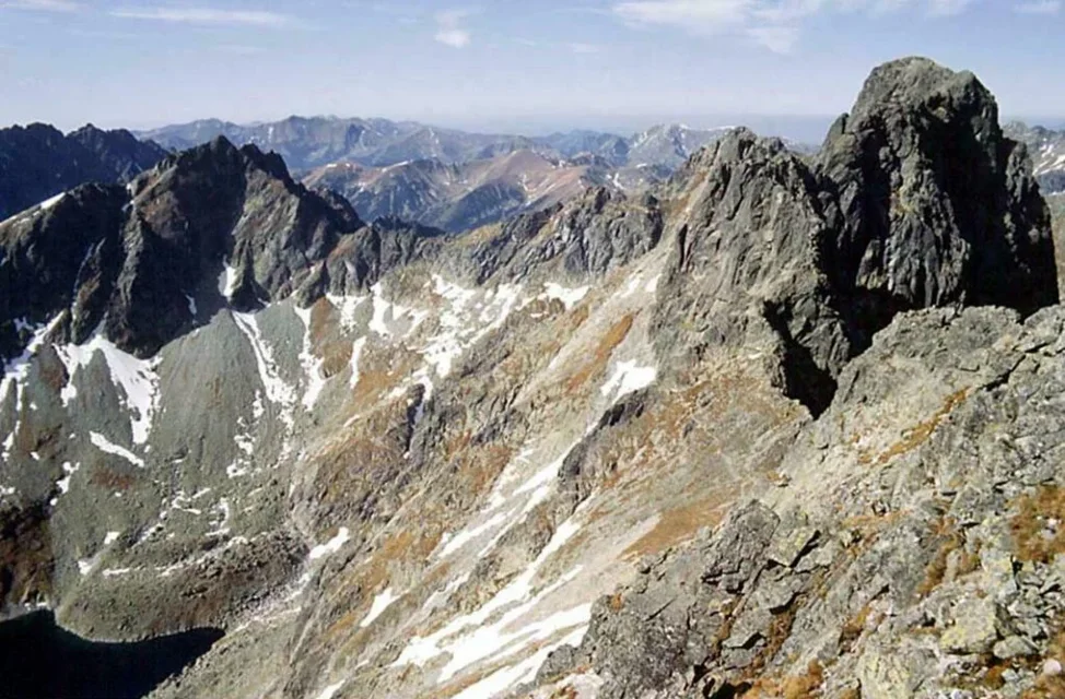 Panorama z Mięguszowieckiej Grani