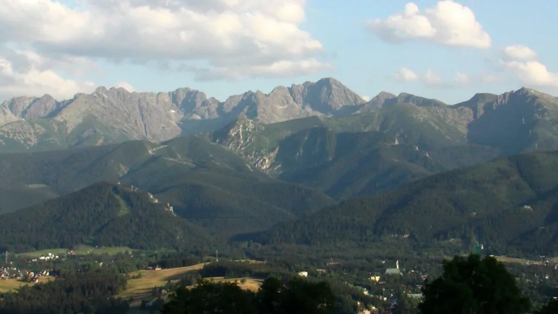 Widok na Tatry z Zębu