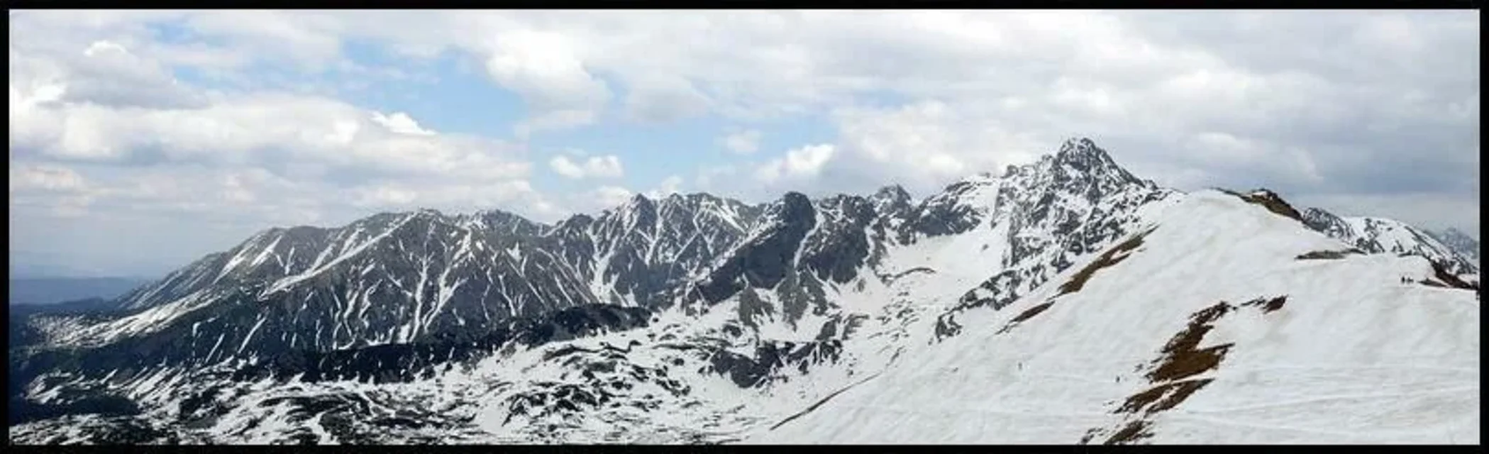 Panorama z Kasprowego Wierchu na Świnicę