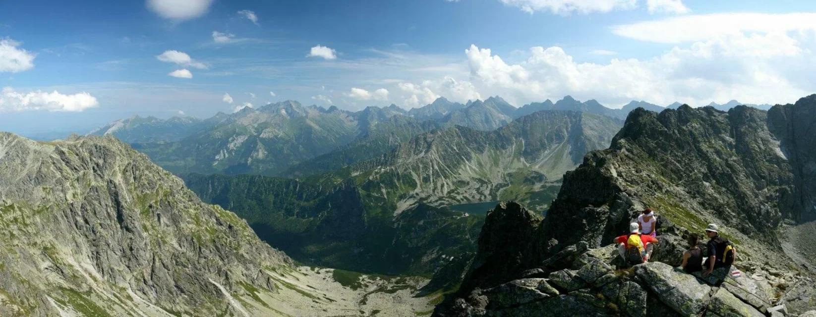 Panorama Tatr Wysokich z Zadniego Granata