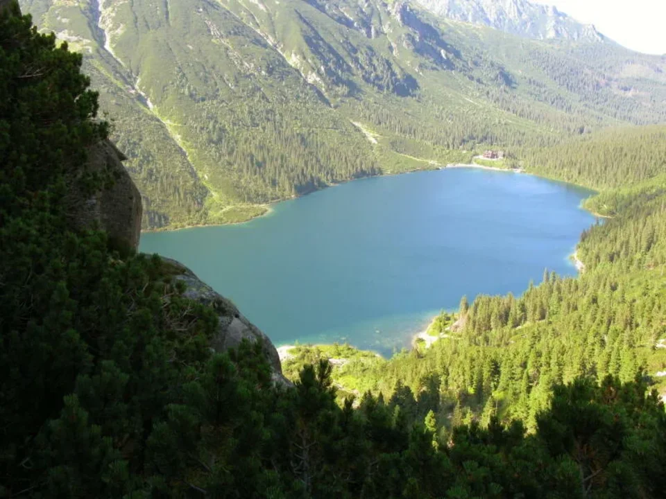 Morskie Oko ze szlaku na Mięguszowiecką Przełęcz pod Chłopkiem