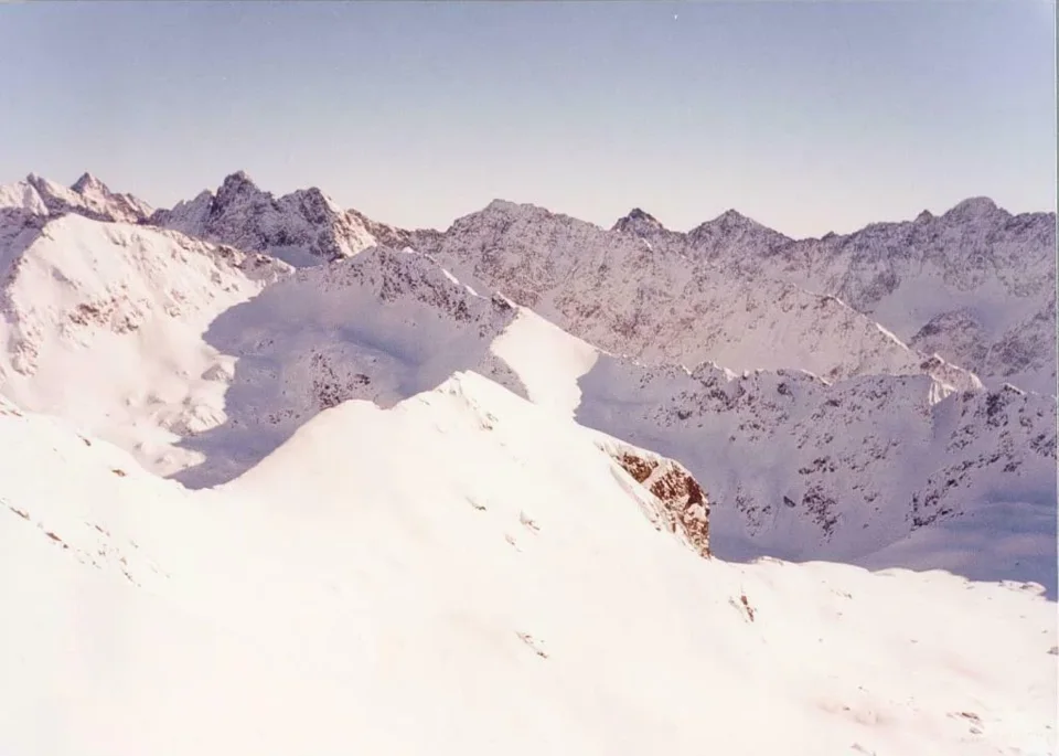 Tatry Wysokie z Zawratu, z puchem