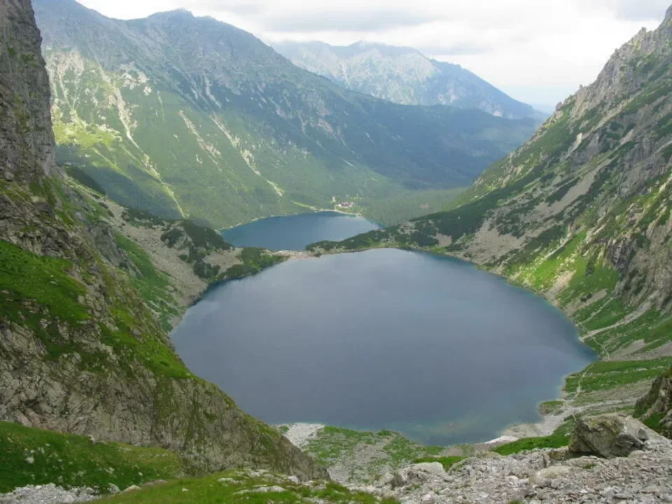 Morskie Oko i Czarny Staw ze szlaku na Rysy